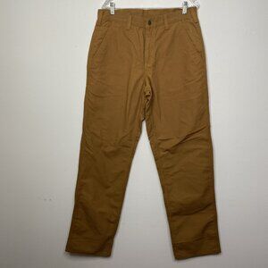 Carhartt Pants Mens 33X36 Original Dungaree Duck Utility Work Brown Carpenter